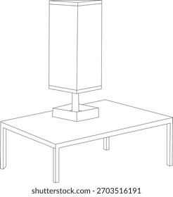 Uma lâmpada de mesa moderna com um design elegante e luz ambiente quente. Perfeito para quartos, mesas ou salas de estar, adicionando estilo e iluminação suave a qualquer espaço.