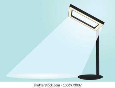 Modern table lamp. vector illustration