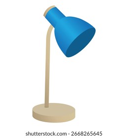 Design moderno da ilustração do vetor da lâmpada da mesa
