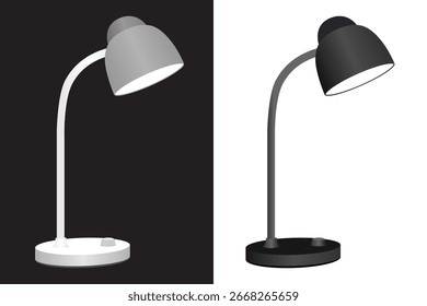 Moderne Tischlampe Vektorgrafik Design