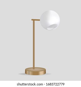 Modern table lamps. Original Sample Model. Vector illustration on a light grey background.