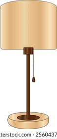 Modern table lamps using wood material. 