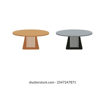 Modern Table Vector Art: Minimalist Dining, Office, Coffee, and Study Tables. Sleek Wooden, Rustic, Isometric, Foldable, Industrial, and Glass Designs. Essentials for Interiors and Outdoor Use.