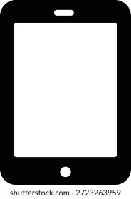 Modern tablet computer with black frame