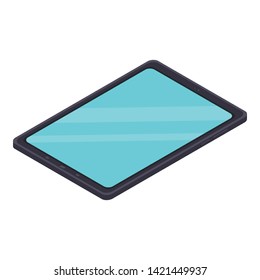 Modern tablet icon. Isometric of modern tablet vector icon for web design isolated on white background