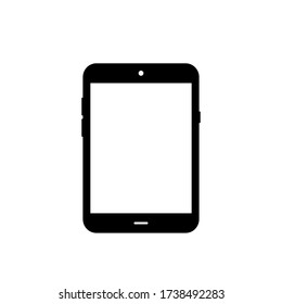 Modern Tablet Icon Vector. Black Tab Computer Image