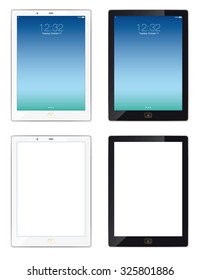 Modern Tablet - Illustration
Modern styled digital tablet. With start screen and blank screen. Layered eps file, easy to change own screen picture.