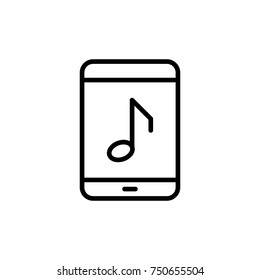 Modern tablet line icon. Premium pictogram isolated on a white background. Vector illustration. Stroke high quality symbol. Tablet icon in modern line style.