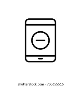 Modern tablet line icon. Premium pictogram isolated on a white background. Vector illustration. Stroke high quality symbol. Tablet icon in modern line style.