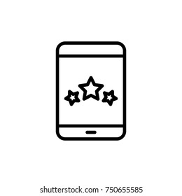 Modern tablet line icon. Premium pictogram isolated on a white background. Vector illustration. Stroke high quality symbol. Tablet icon in modern line style.