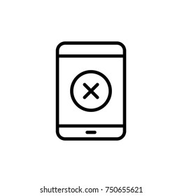Modern tablet line icon. Premium pictogram isolated on a white background. Vector illustration. Stroke high quality symbol. Tablet icon in modern line style.