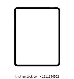 Modern tablet mockup for your design. Vector realistic clipart object.