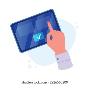 Modern tablet for shopping, Accepted purchases on artsite