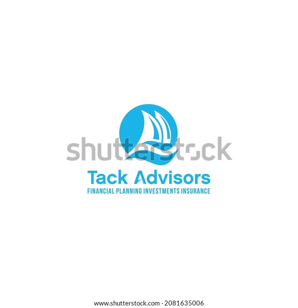 modern tack advisors ship
design logo