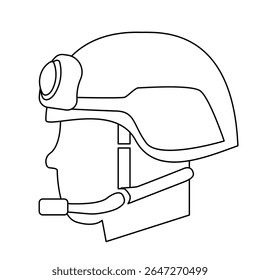 Modern tactical helmet design showcasing advanced features for safety and communication