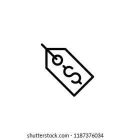 Modern tag icon