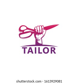 Modern Tailor Logo Template Design