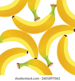 A modern take on bananas, with sleek, abstract designs that emphasize bold lines and bright yellow hues