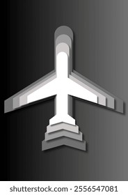 A Modern Take on Minimalism Using Overlapping Layers of Airplane for Perfectly Balanced Logo Design.