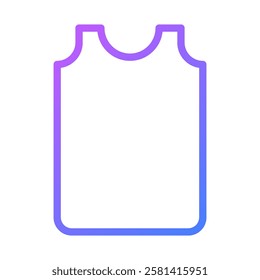 Modern Tank Top Icon with Gradient Style Design