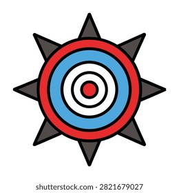 A modern target design representing precision, focus, and goal achievement. Ideal for business, marketing, strategy, success, planning, analytics, branding, and growth concepts.