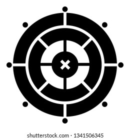 Modern target icon. Simple illustration of modern target vector icon for web design isolated on white background