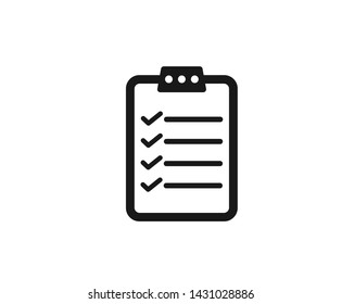 Modern task icon, To-do list icon line symbol,Pictograph of checklist,project document checklist icon 