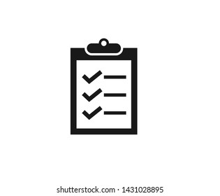 Modern task icon, To-do list icon line symbol,Pictograph of checklist,project document checklist icon 