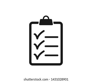 Modern task icon, To-do list icon line symbol,Pictograph of checklist,project document checklist icon 
