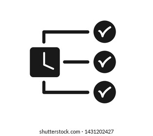 Modern task management icon vector 