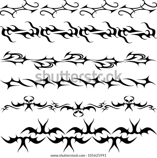 Modern Tattoo Band Arm Biceps Stock Vector (Royalty Free) 105625991