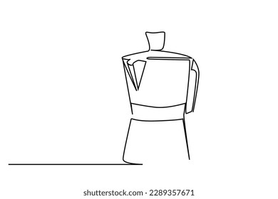 modern tea coffee maker beverage line art