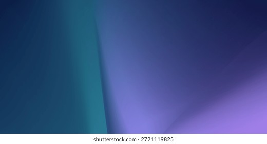 Modern Teal Purple Background. Multicolor Gradient backdrop with copy space. Elegant Vector for banners, posters, and graphic design illustration