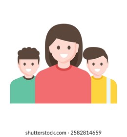 Modern team icon representing group work, corporate culture, and professional networking.