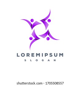 Modernes Team-Logo-Design einsatzbereit