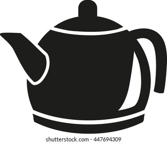 Modern teapot icon