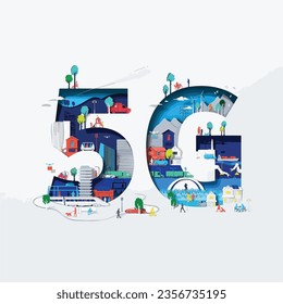 "Modern Tech 5G Techno City" is a visually stunning 3D animated vector file that captures the futuristic essence of a technologically advanced city. Perfect for technology-related projects, it adds a 