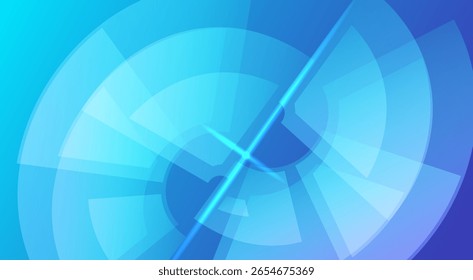Modern Tech Abstract Background Design Blue Tones
