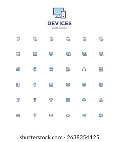Modern tech devices and gadgets