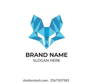 modern tech fox unique and creative logo