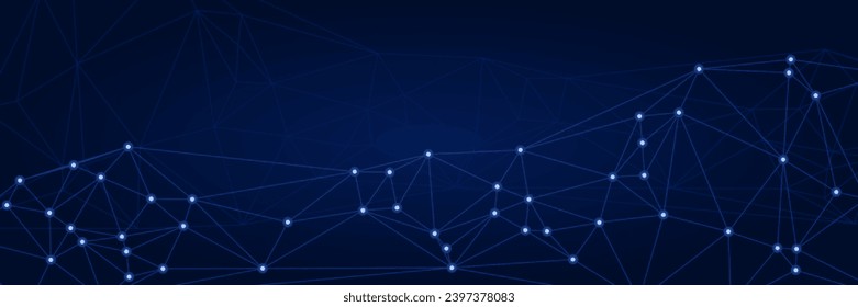 modern tech futuristic background with connected dots