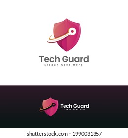 modern tech guard logo template