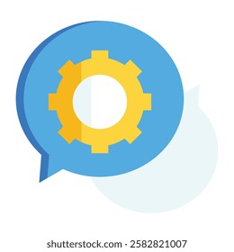 Modern tech help icon representing troubleshooting, IT support, and engineering solutions.