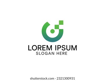 Modern tech logo, tech logo design