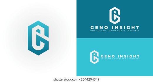 Modern tech logo featuring the initial GI within a hexagonal form. Perfect for software, data, or innovation brands, symbolizing global intelligence and integrated solutions. Scalable vector.