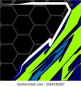 modern tech shape background. Vector Racing Graphic 