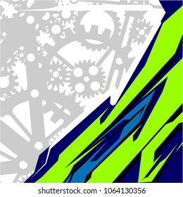 modern tech shape background. Vector Racing Graphic 