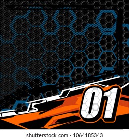 modern tech shape background. Vector Racing Graphic