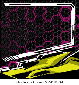 fondo moderno de forma tecnológica. Gráfico de carreras vectoriales 