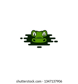 Modern Tech Style Crocodile Logo Vector
